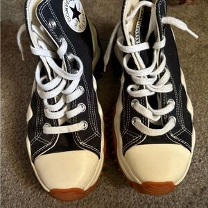 Converse Women’s High-Top Sneakers Platformed - Black and White